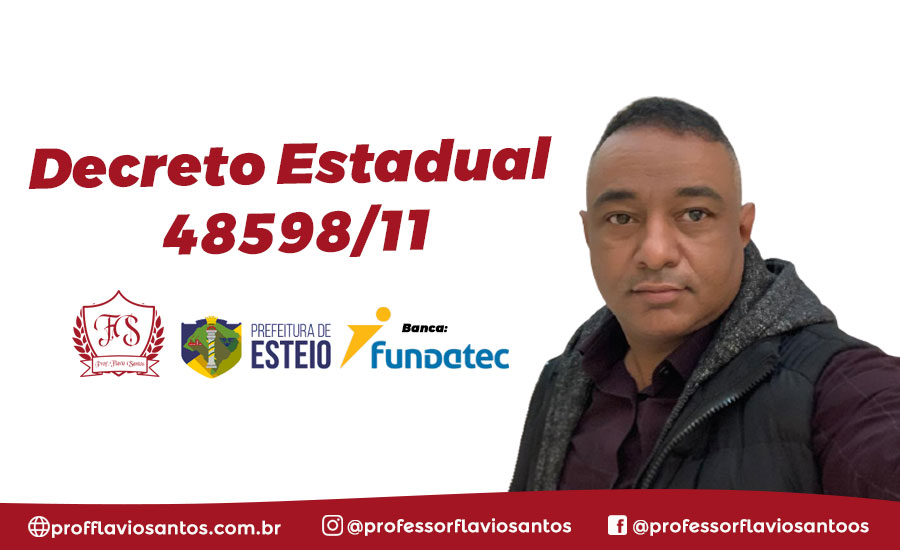 IGUALDADE RACIAL DECRETO ESTADUAL 48598/11 INCLUSÃO DA TEMÁTICA DE GÊNERO E RAÇA EM CONCURSOS PÚBLICOS